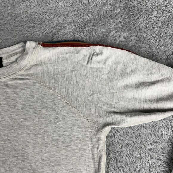 Monrow Mommy Women's Long Sleeve Sweatshirt XS Grey Rainbow Sleeve Crew Neck - Picture 4 of 13